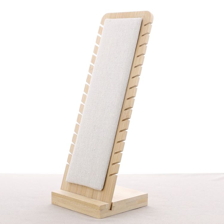 WOOD LINEN DISPLAY STAND BRACELETS 2