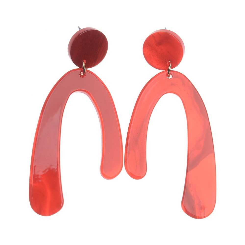 RESIN GEOMETRIC SHAPE EARRINGS