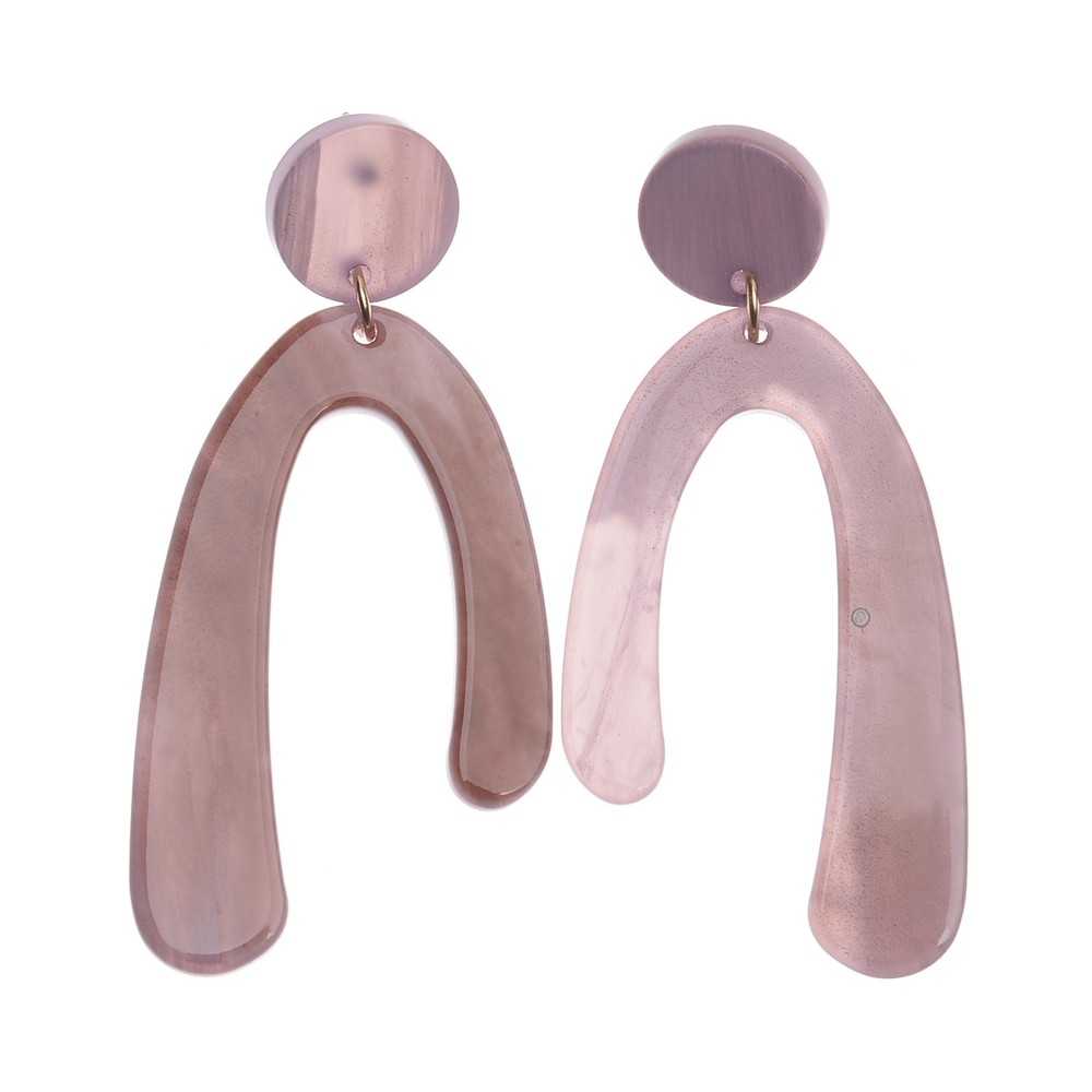 RESIN GEOMETRIC SHAPE EARRINGS