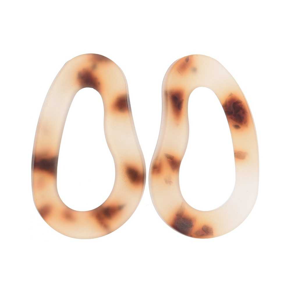 RESIN GEOMETRIC SHAPE EARRINGS