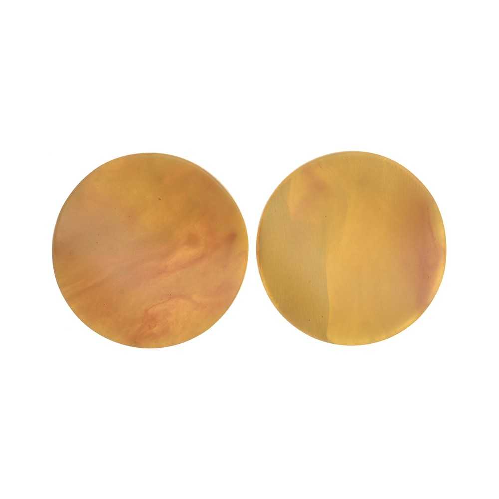 RESIN MEDAL EARRINGS