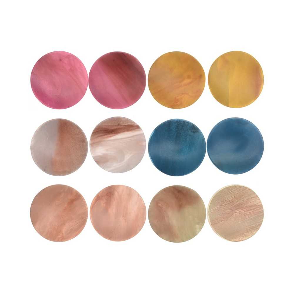 RESIN MEDAL EARRINGS