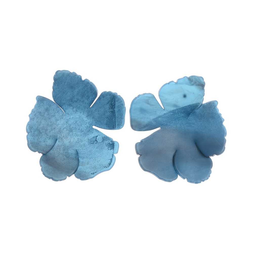 RESIN FLOWER STUD EARRINGS