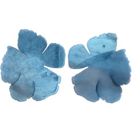 RESIN FLOWER STUD EARRINGS