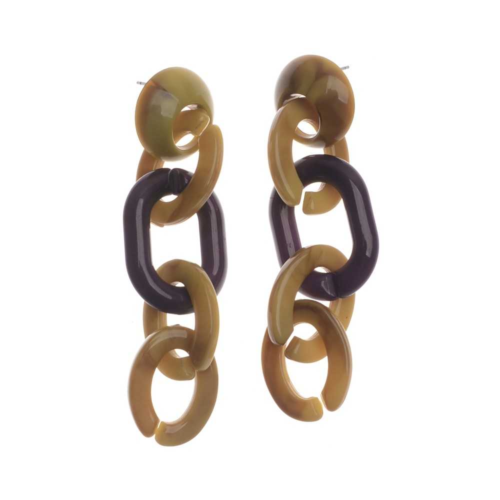 RESIN LINK EARRINGS