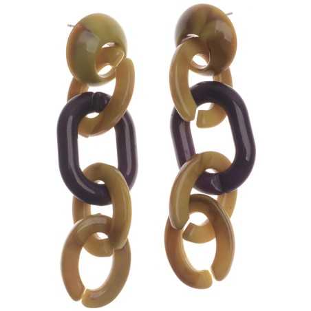 RESIN LINK EARRINGS