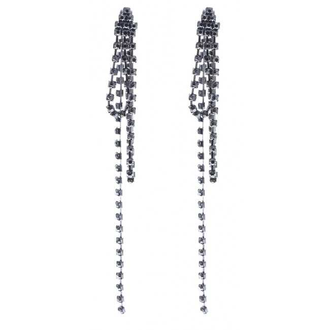 STRASS CHAIN EARRINGS