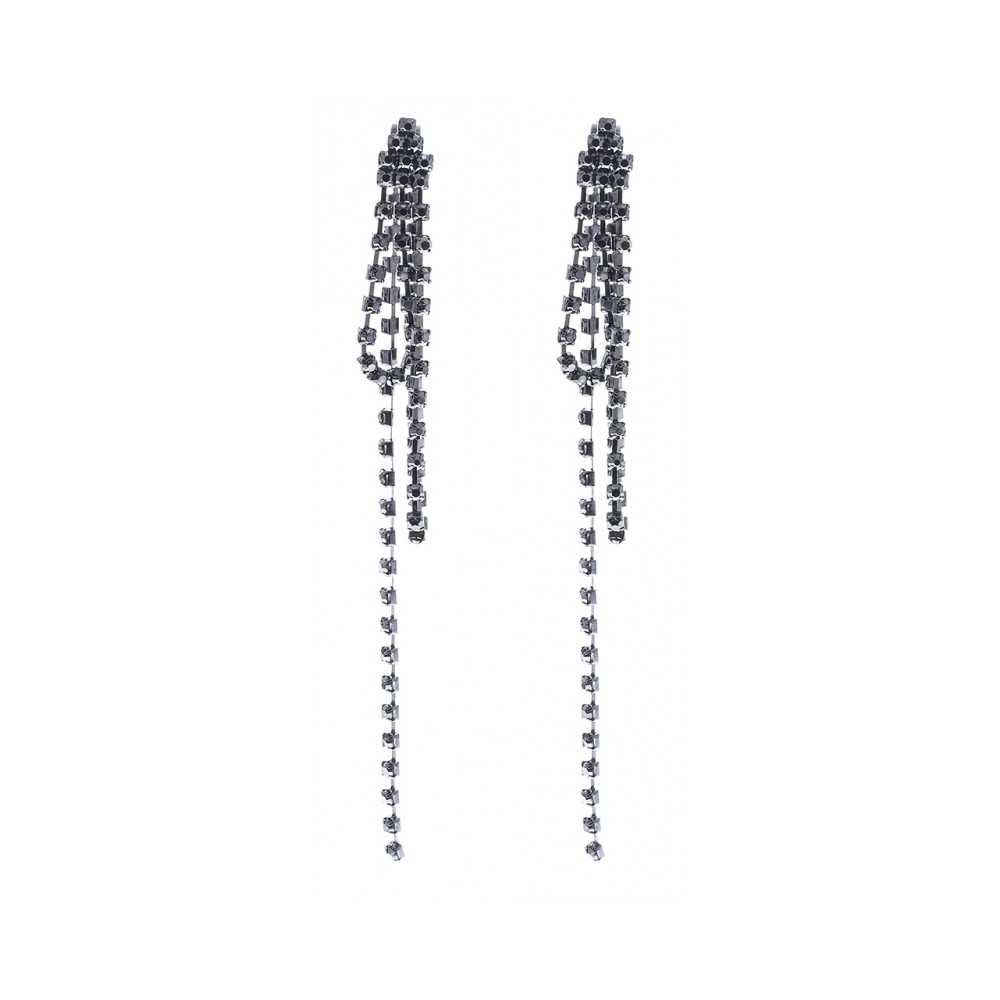 STRASS CHAIN EARRINGS