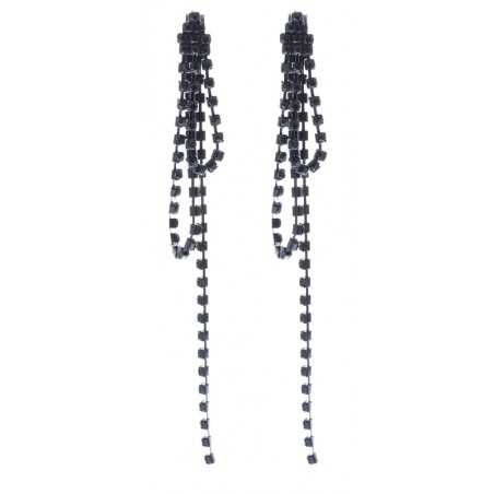 STRASS CHAIN EARRINGS