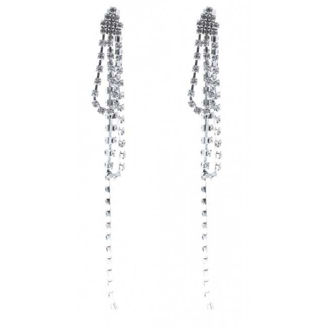 STRASS CHAIN EARRINGS