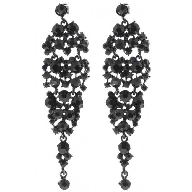 METAL STRASS EARRINGS