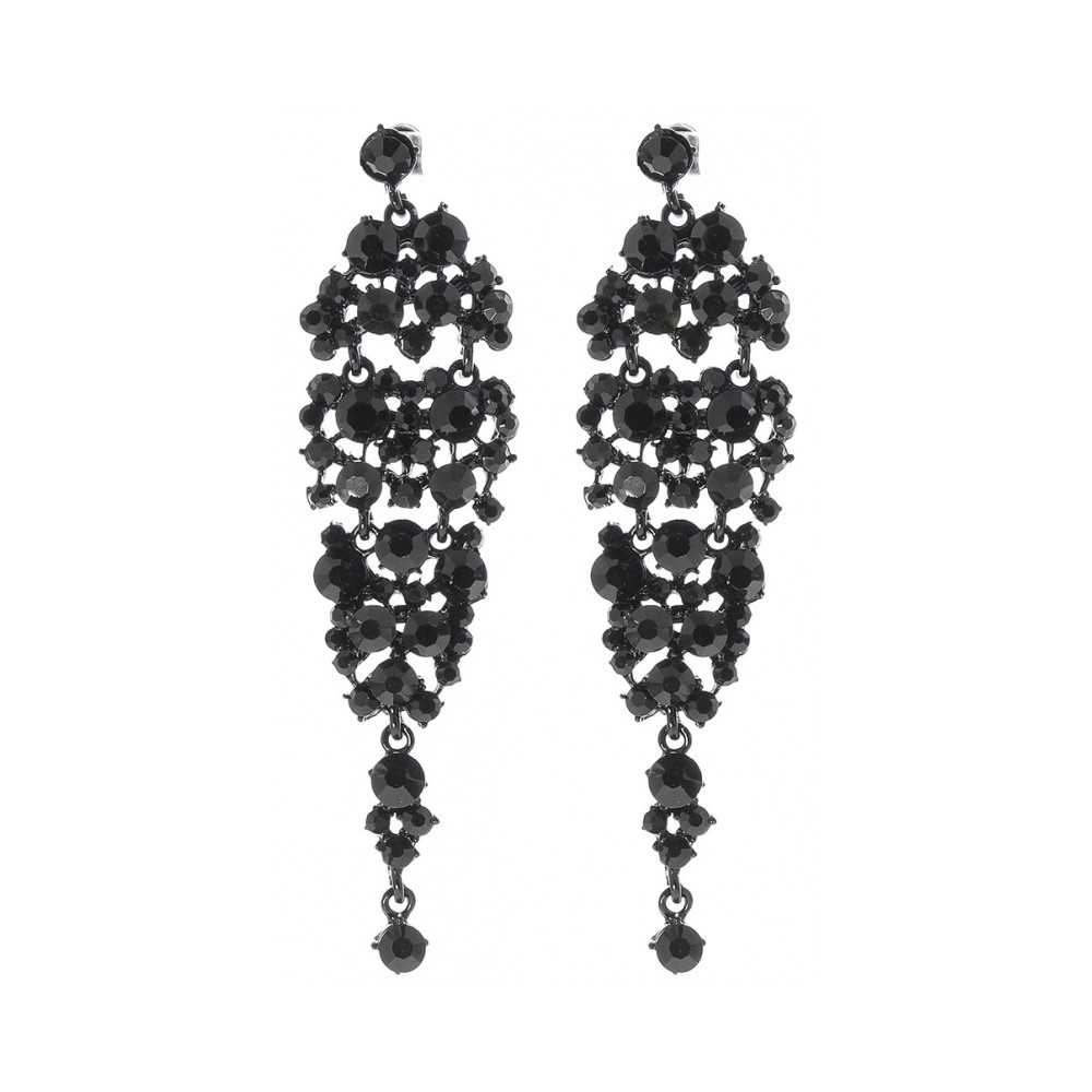 METAL STRASS EARRINGS