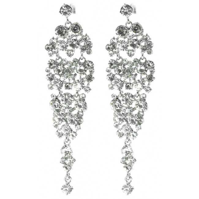 METAL STRASS EARRINGS