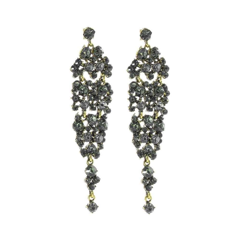 METAL STRASS EARRINGS