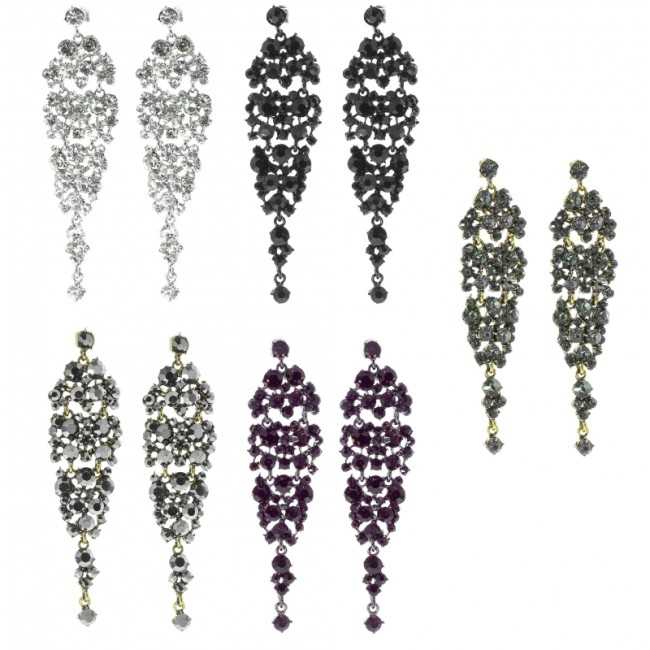 METAL STRASS EARRINGS