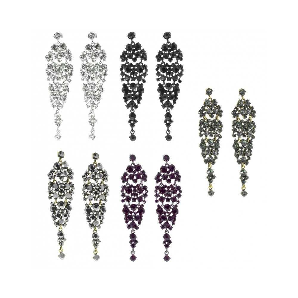 METAL STRASS EARRINGS