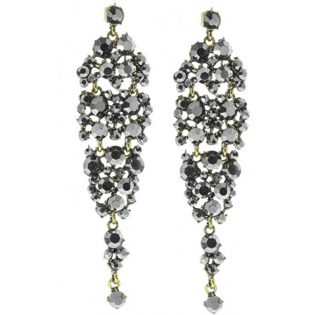 METAL STRASS EARRINGS