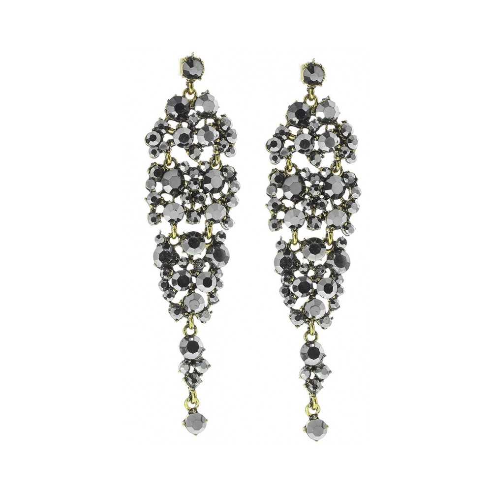 METAL STRASS EARRINGS