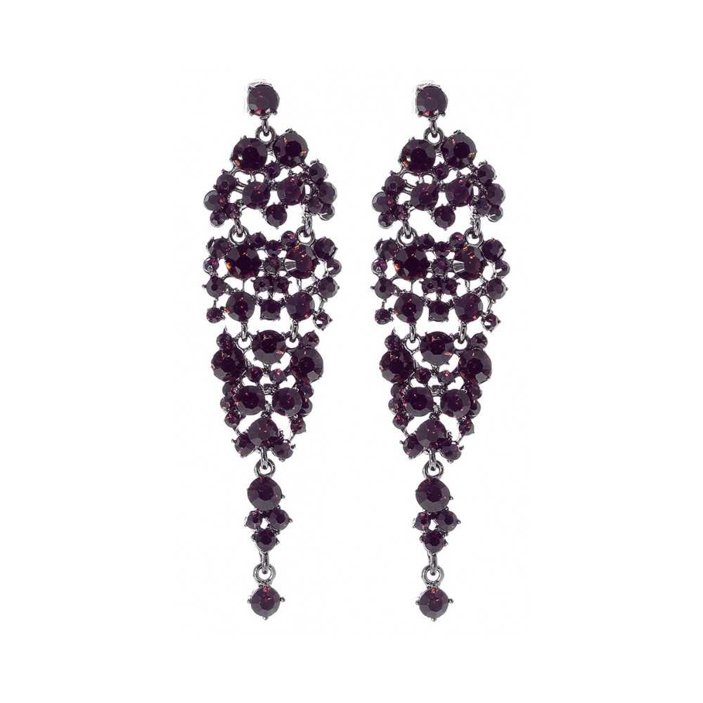 METAL STRASS EARRINGS