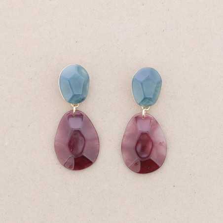 DOUBLE RESIN EARRINGS