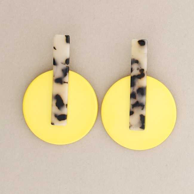 RESIN GEOMETRIC SHAPE EARRINGS