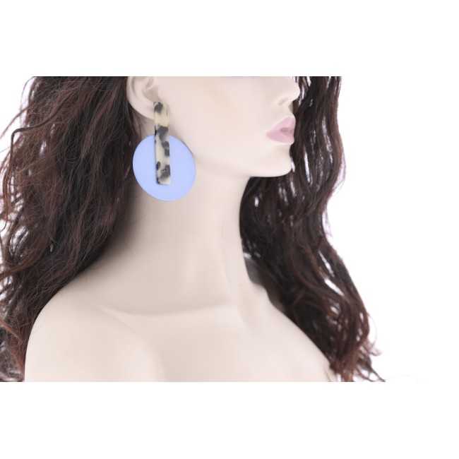 RESIN GEOMETRIC SHAPE EARRINGS