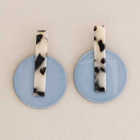 RESIN GEOMETRIC SHAPE EARRINGS