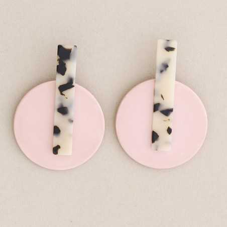 RESIN GEOMETRIC SHAPE EARRINGS