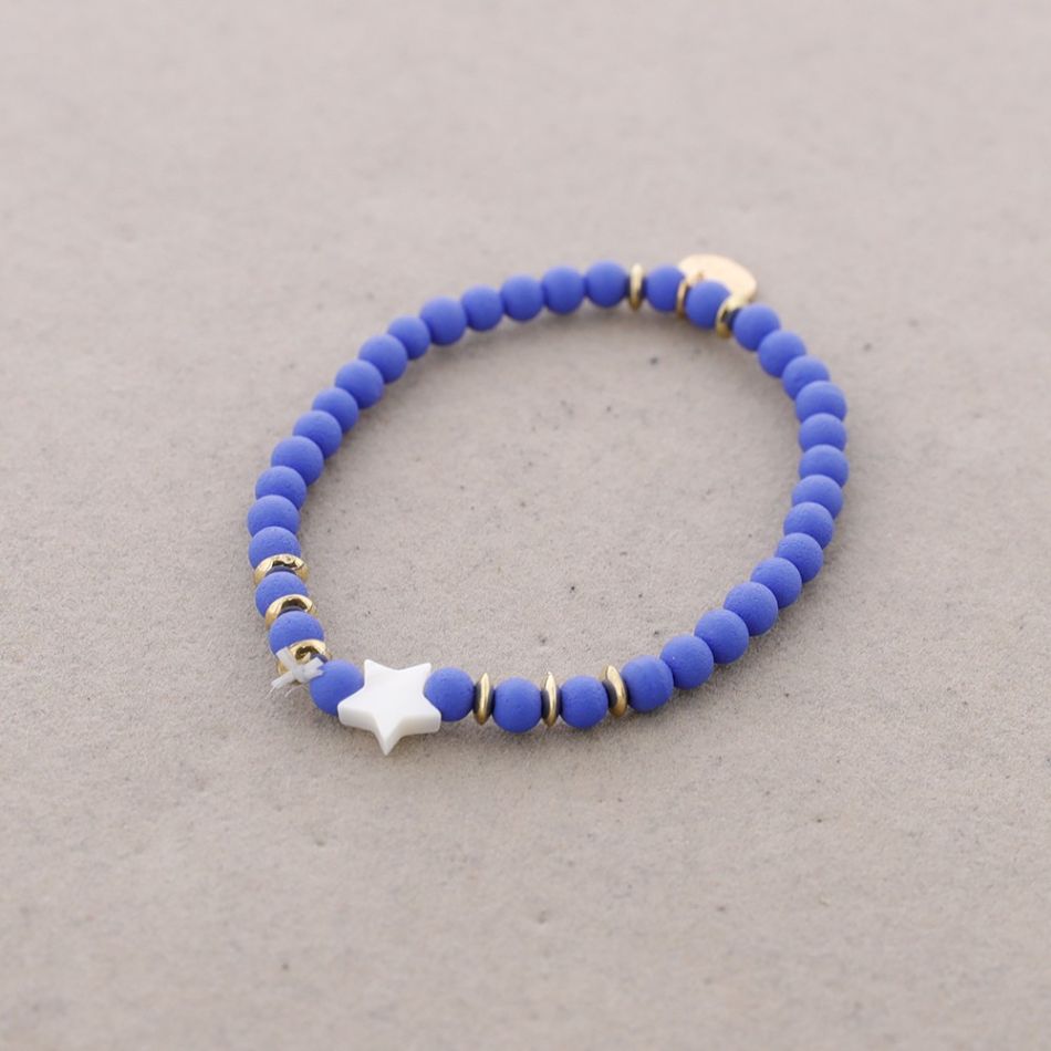 ELASTIC BRACELET WITH NACRE STAR