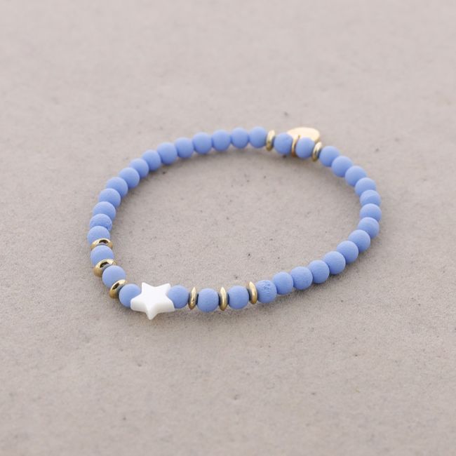 ELASTIC BRACELET WITH NACRE STAR