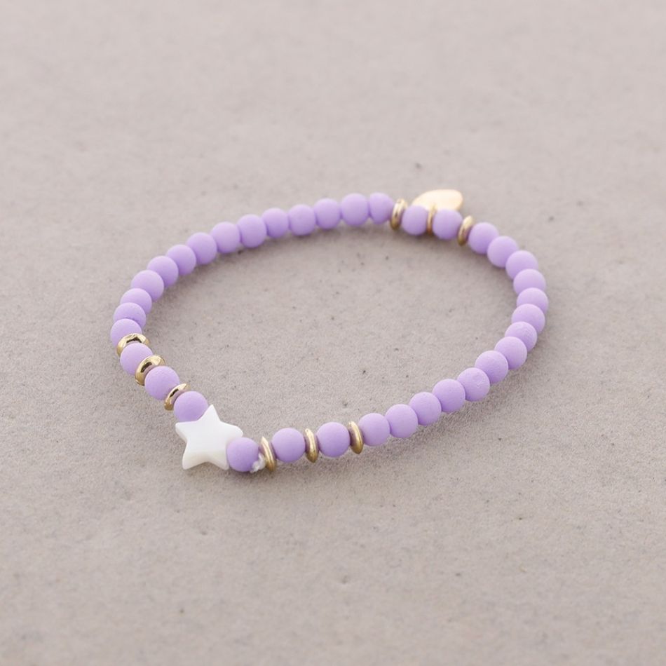 ELASTIC BRACELET WITH NACRE STAR