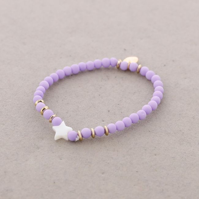 ELASTIC BRACELET WITH NACRE STAR