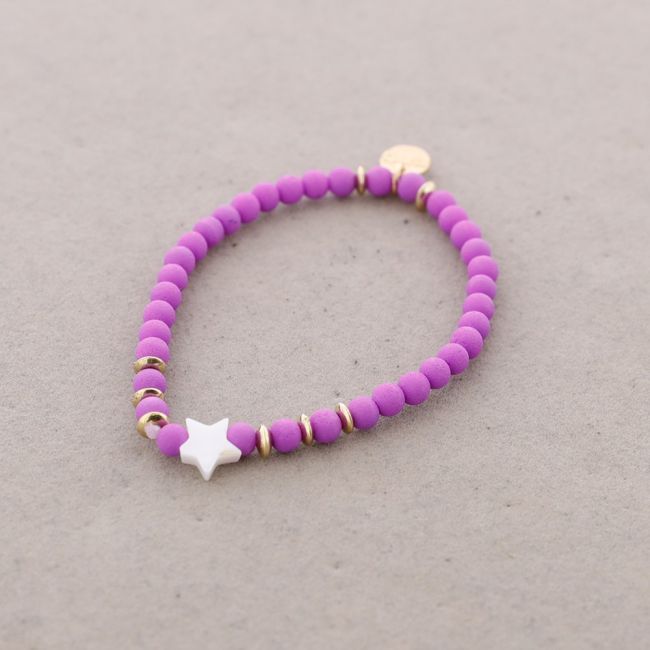 ELASTIC BRACELET WITH NACRE STAR