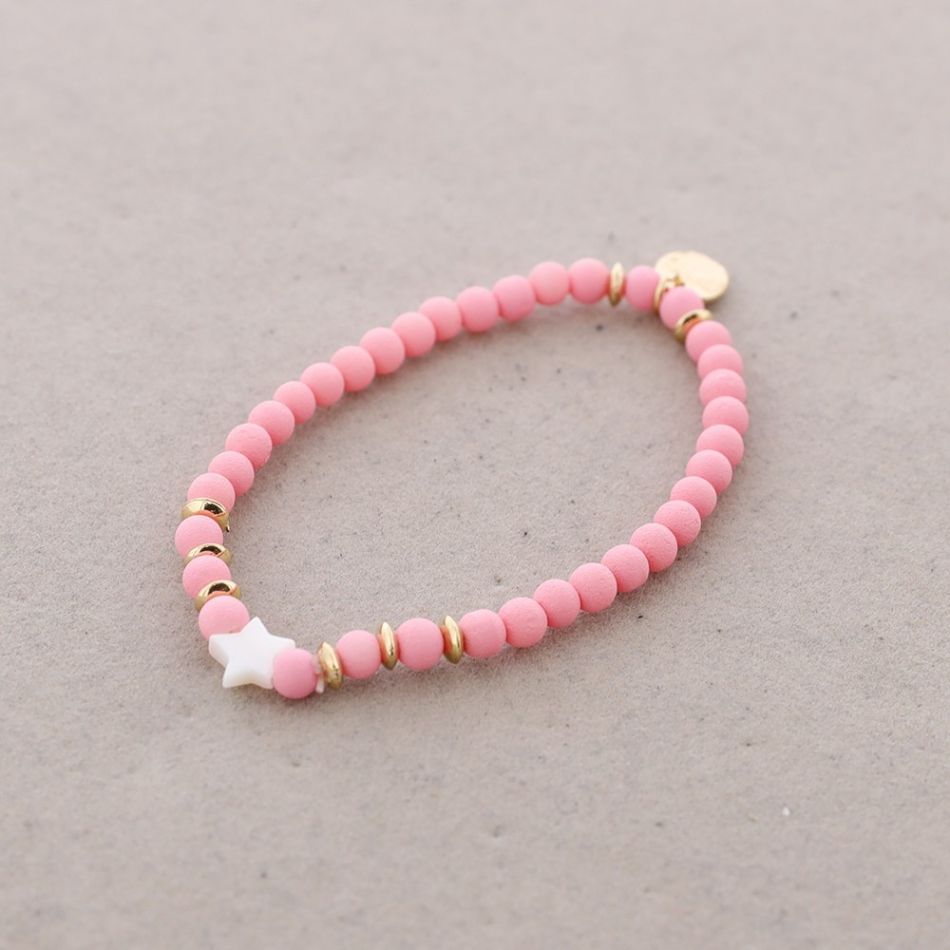 ELASTIC BRACELET WITH NACRE STAR