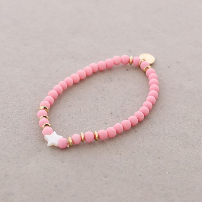 ELASTIC BRACELET WITH NACRE STAR
