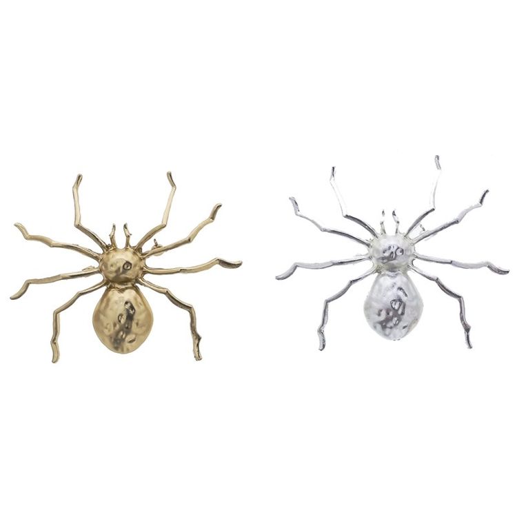 METAL SPIDER BROOCH 2