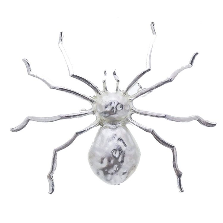 METAL SPIDER BROOCH