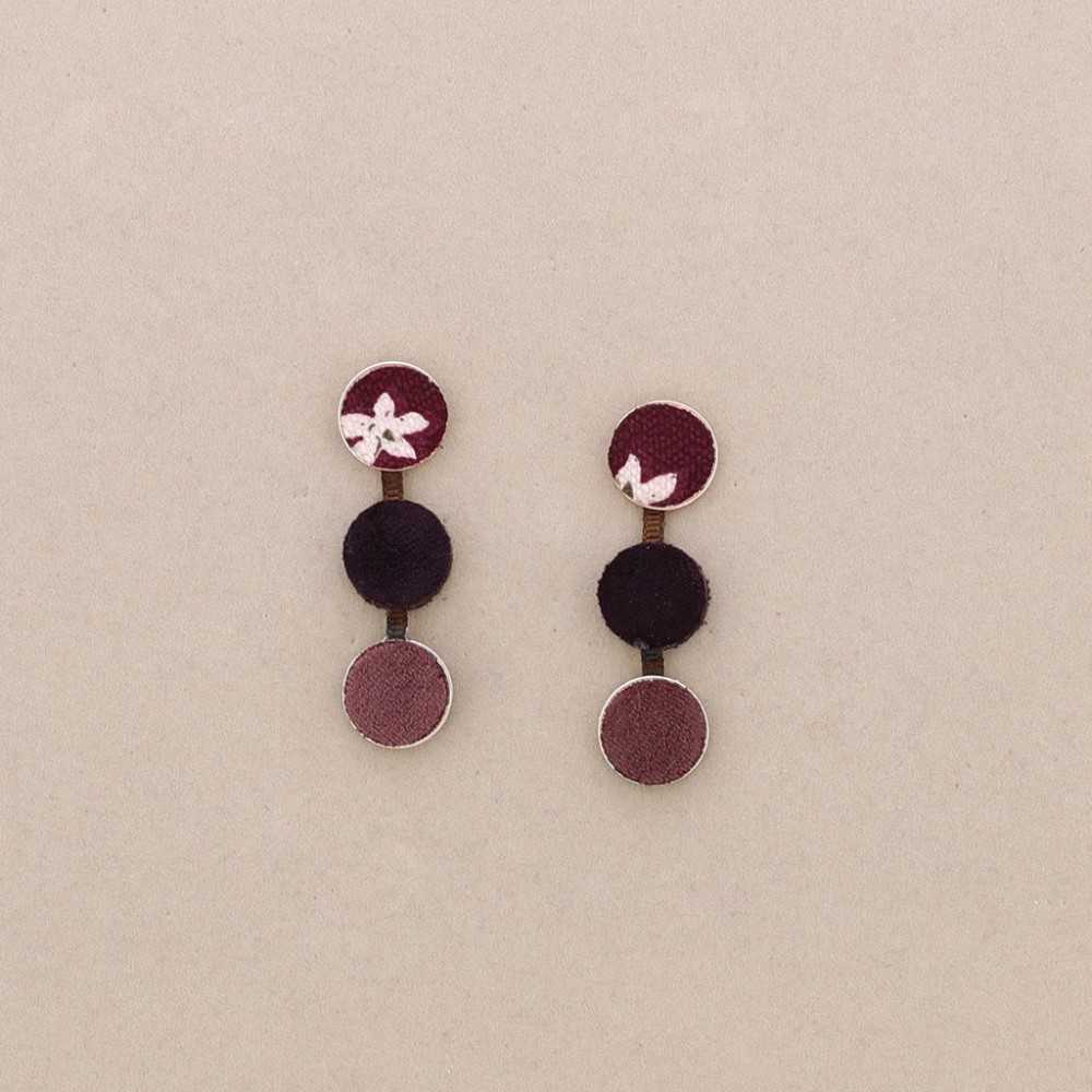 TRIPLE SUEDE LEATHER EARRINGS