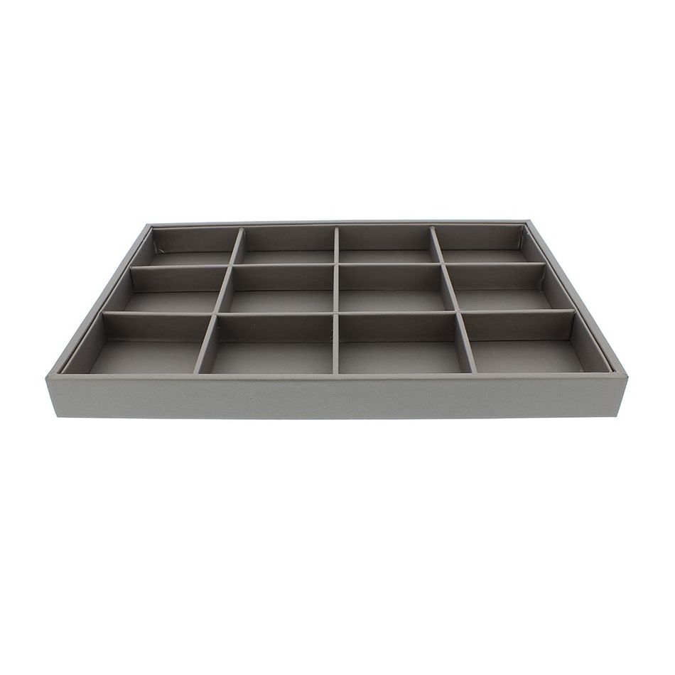 EXP. IMITATION LEATHER TRAY 35*24CM 12 HOLES