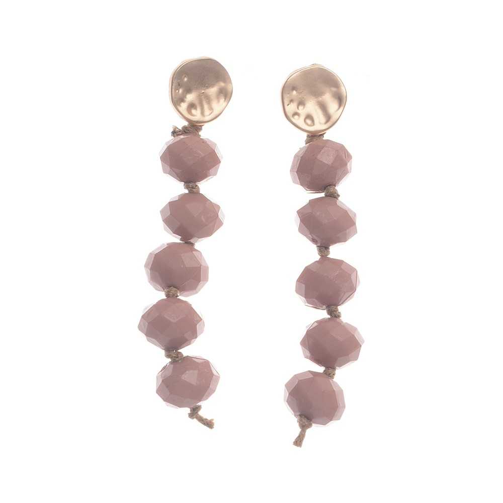 RESIN FACETED BEADS EARRINGS