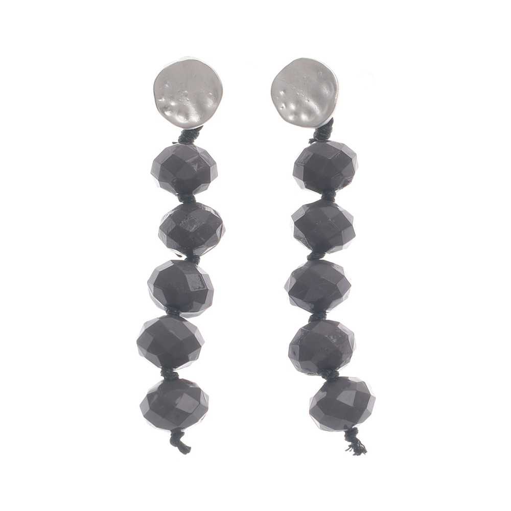 RESIN FACETED BEADS EARRINGS