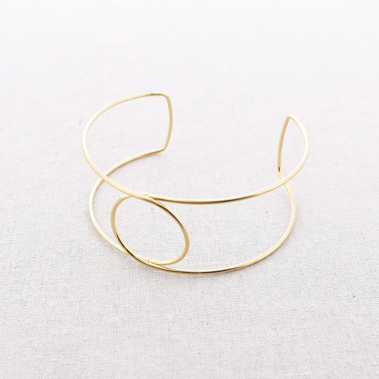 BRAZALETE ACERO AJUSTABLE CÍRCULO