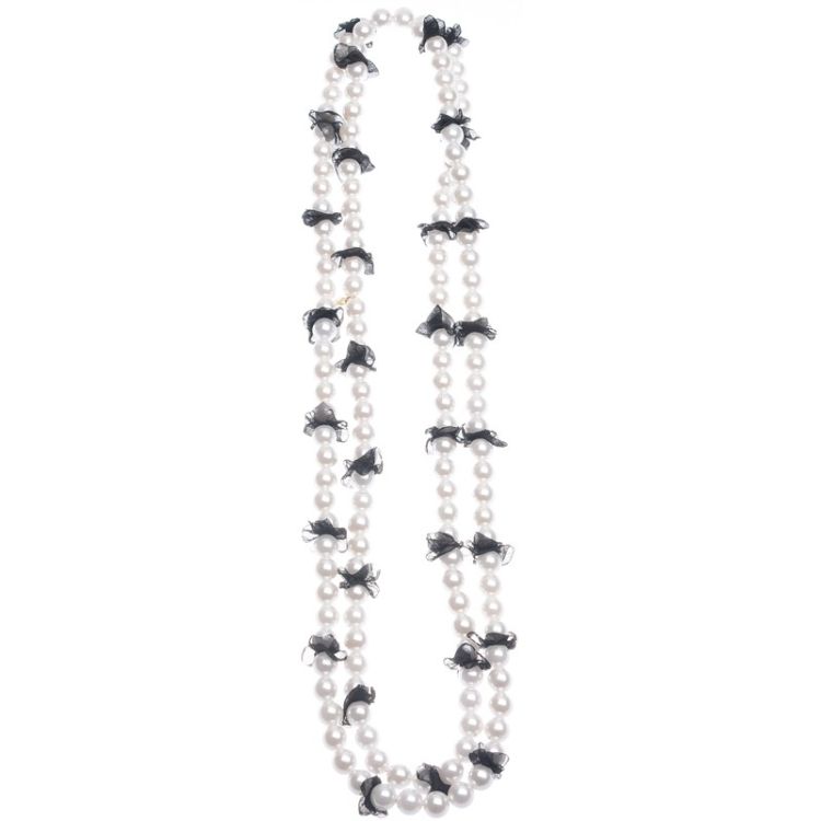 COLLAR LARGO IMI. PERLA ADORNO TELA 2