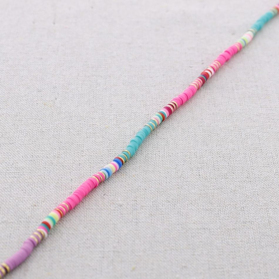 GARGANTILLA ACERO CUENTAS FIMO COLORINES