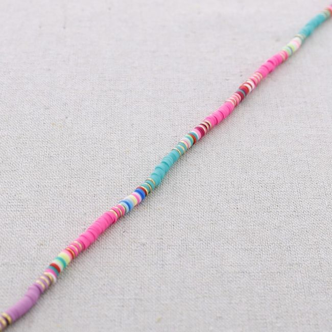 GARGANTILLA ACERO CUENTAS FIMO COLORINES