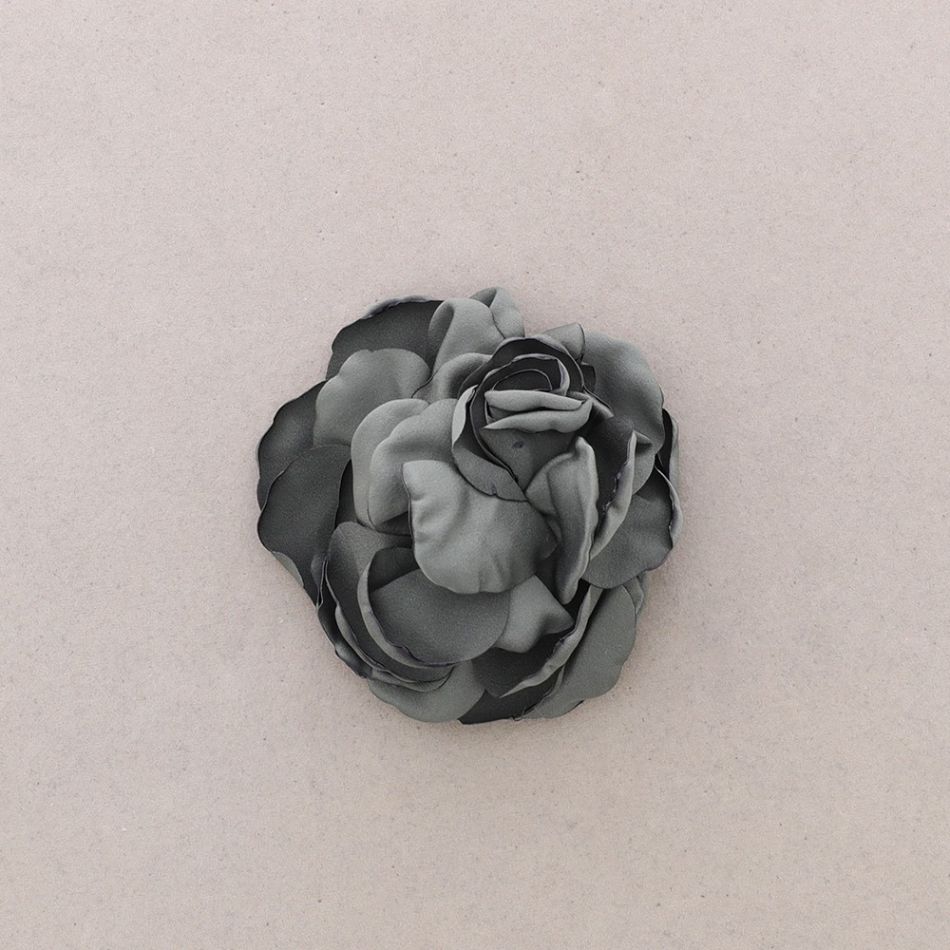 BROCHE FLOR TELA 11CM