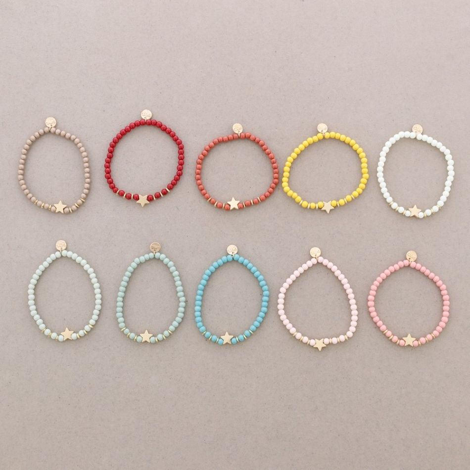 ELASTIC BALL BRACELET 4MM