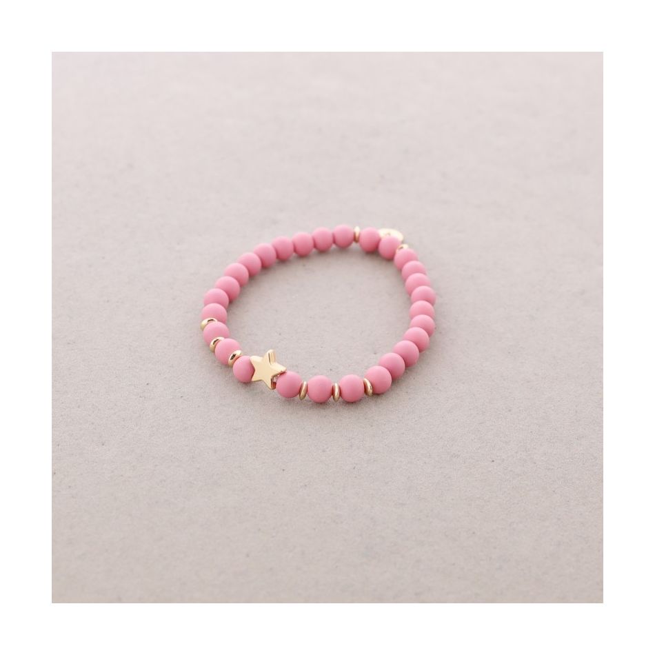 ELASTIC FACETED STAR BALLS BRACELET