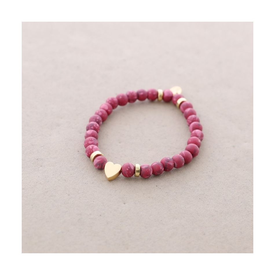 ELASTIC HEART BALL BRACELET