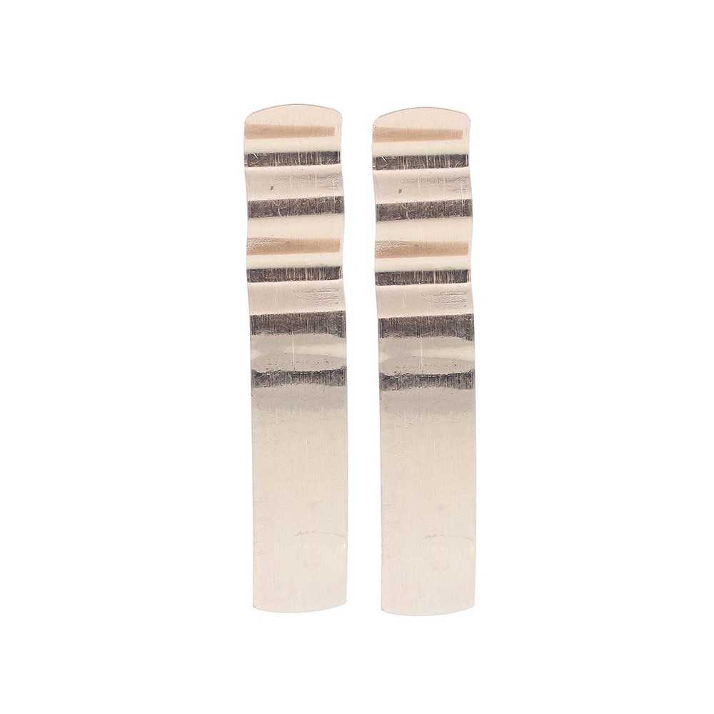 METAL IRREGULAR RETANGULE STUD EARRINGS